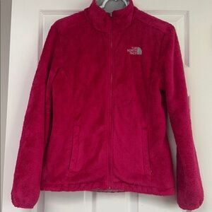 Women’s North Face Osito Jacket Bright Pink Size small Furry Soft